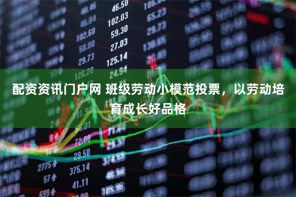 配资资讯门户网 班级劳动小模范投票，以劳动培育成长好品格